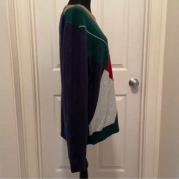 New Nautica Argyle Crewneck Sweater Sustainably Crafted Men's Size Large NWT - Picture 2 of 5